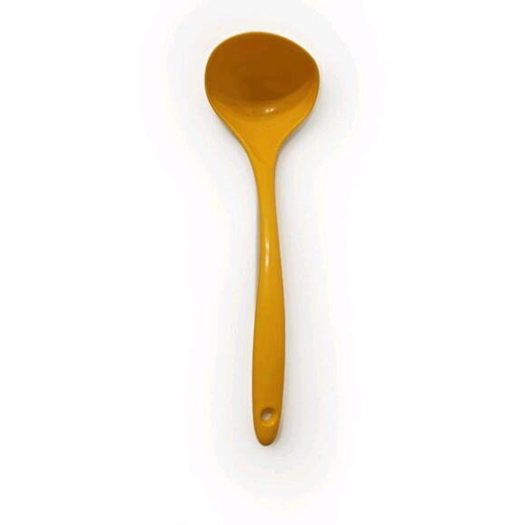 Yellow Melamine-Ware Soup Ladle Solid Taiwan 11” Kitchen Utensil Vintage - Picture 1 of 6